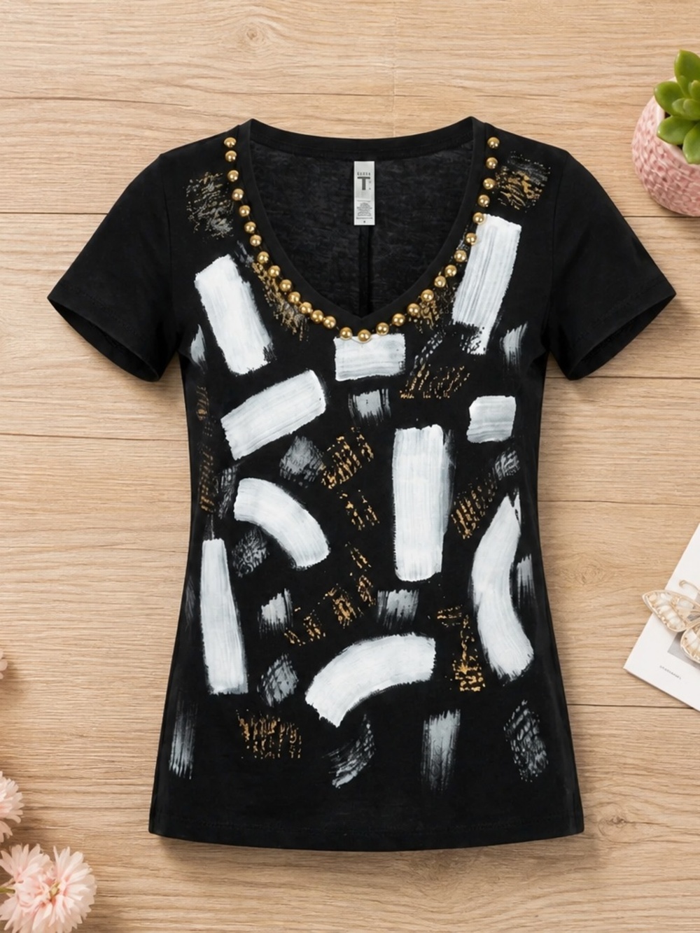 Abstract Hand Painted Tee